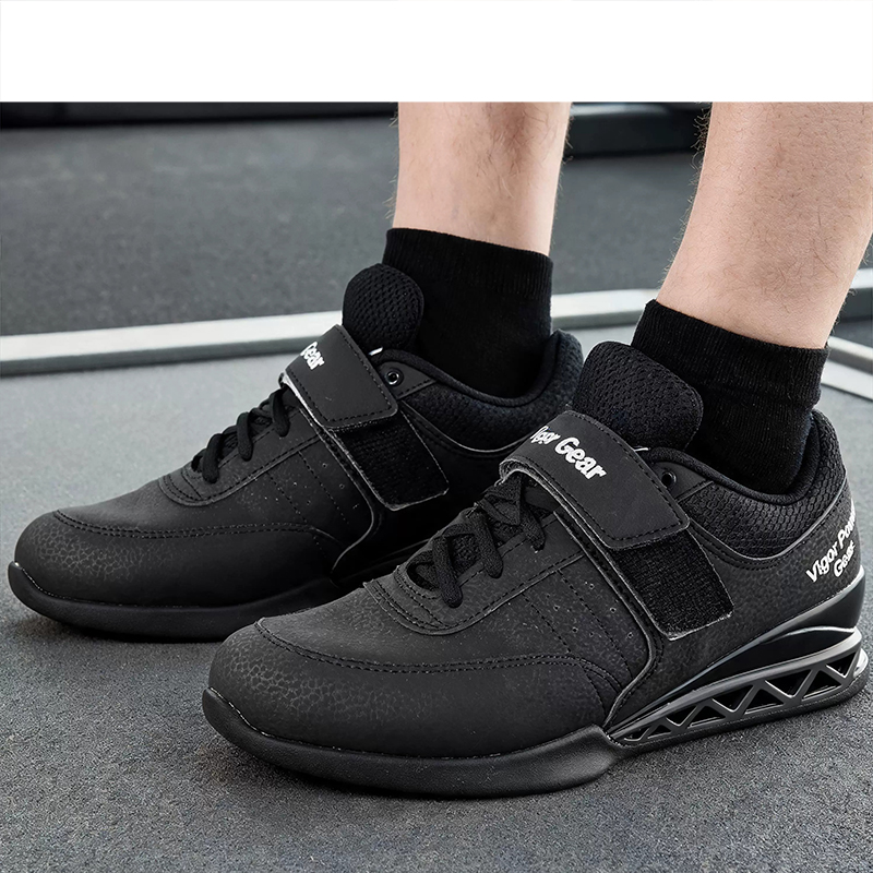 Crossfit Hard - Unisex Black Weightlifting Shoes for Powerlifting