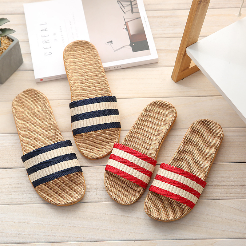 Crossfit Lady - Women Slippers Flat Sandals Linen Lightweight