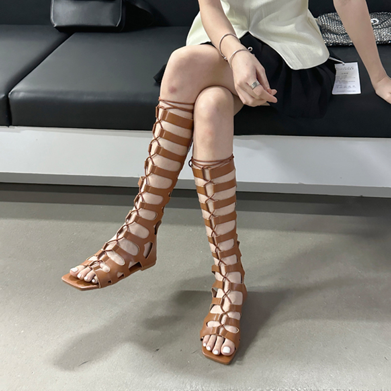 Brown Flats Long Boots Women C - Crossfit Outfit recension och pris