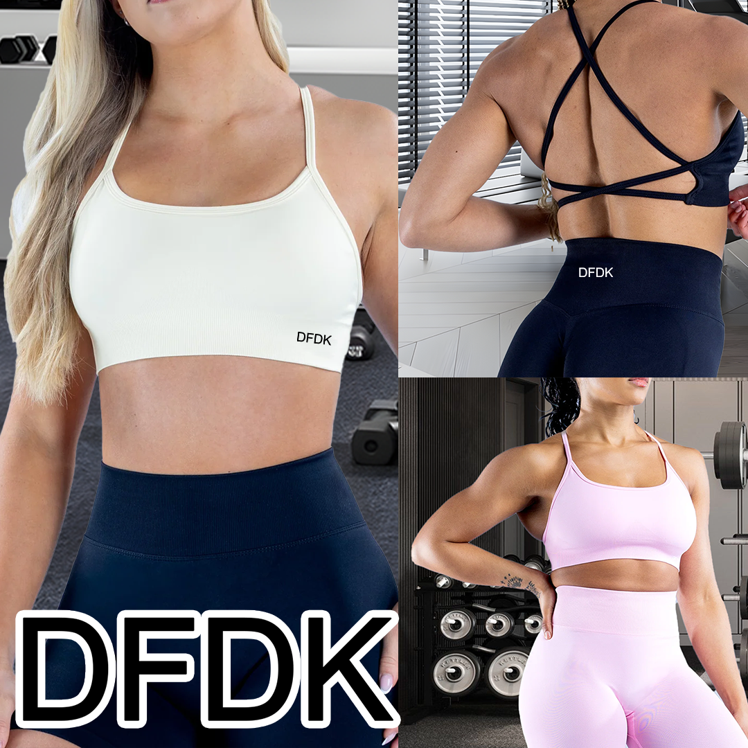 DFDK Sexy Cross Back Yoga Bra  - Crossfit Training recension och pris
