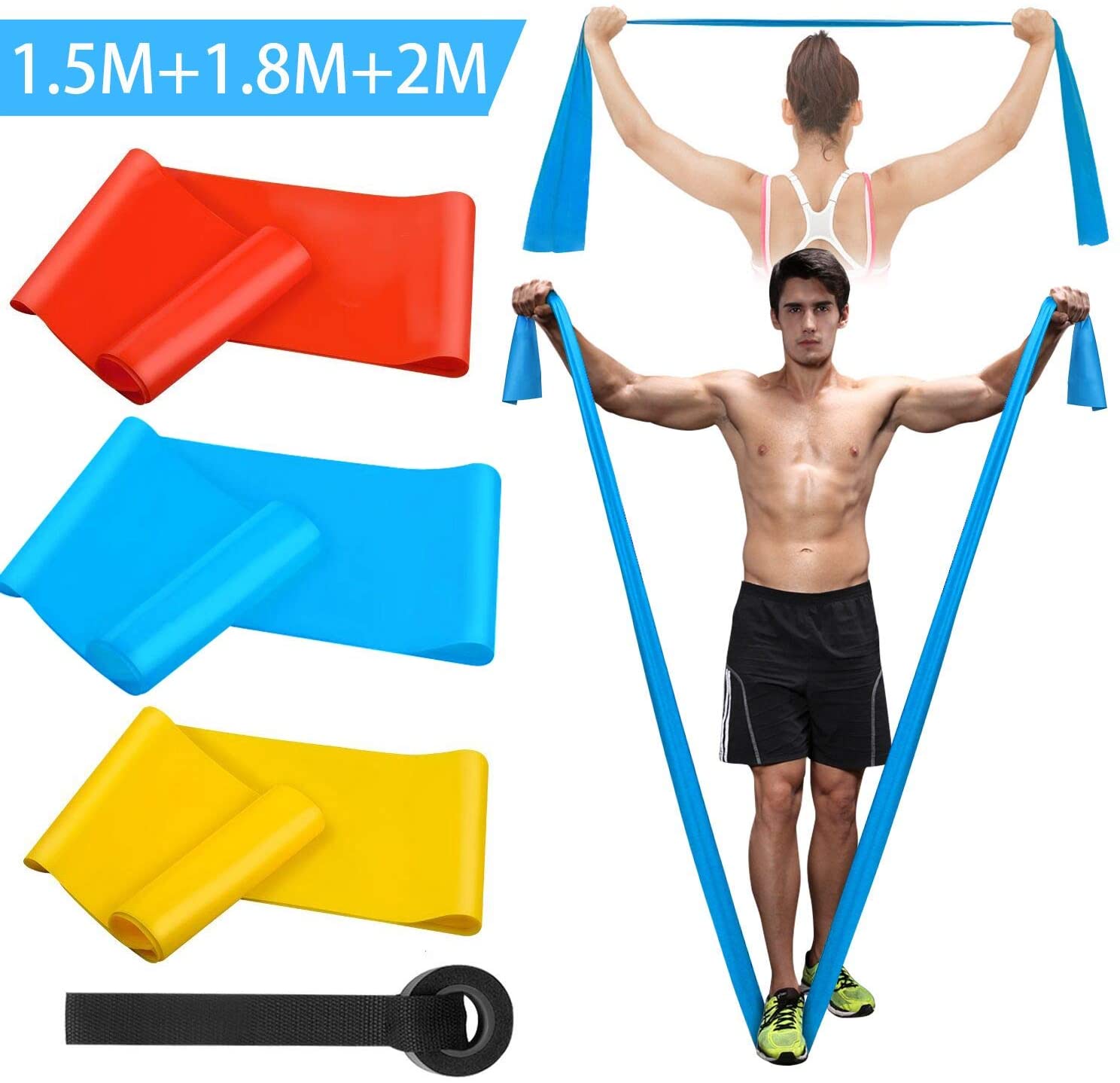 Elastic Fitness Bands 3Pcs Res - Finger Tape Athletic recension och pris