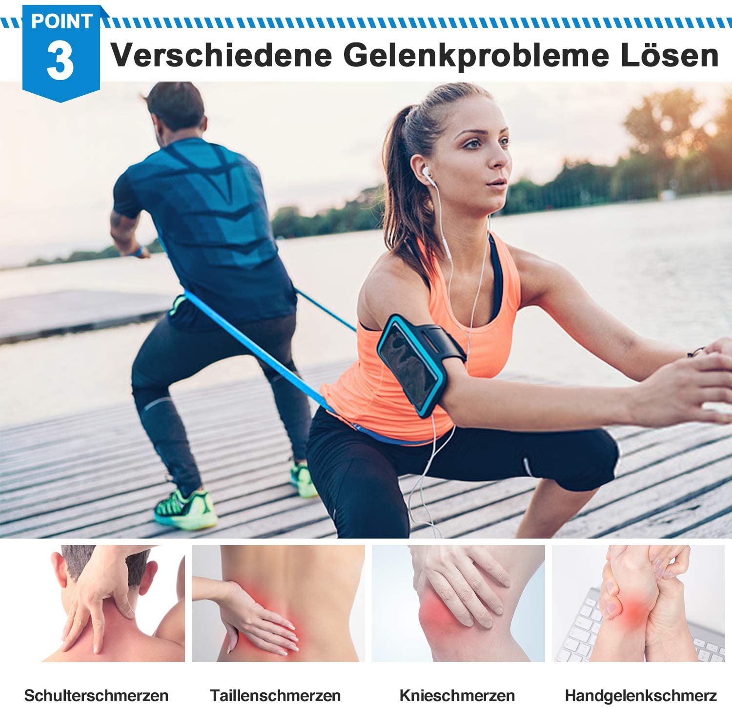 Elastic Fitness Bands 3Pcs Res - Finger Tape Athletic recension och pris