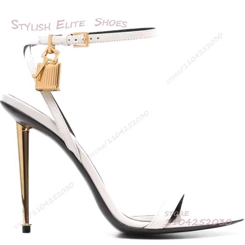 Gold Metal Stiletto Sandals Wo - Crossfit Lady recension och pris