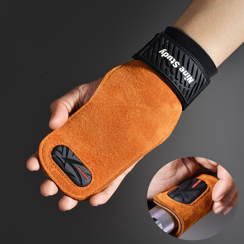Cowhide Gym Grips Gloves Weigh - Best Crossfit Gear recension och pris