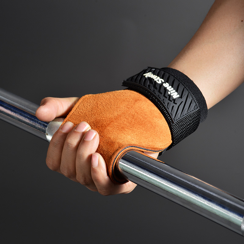 Cowhide Gym Grips Gloves Weigh - Best Crossfit Gear recension och pris