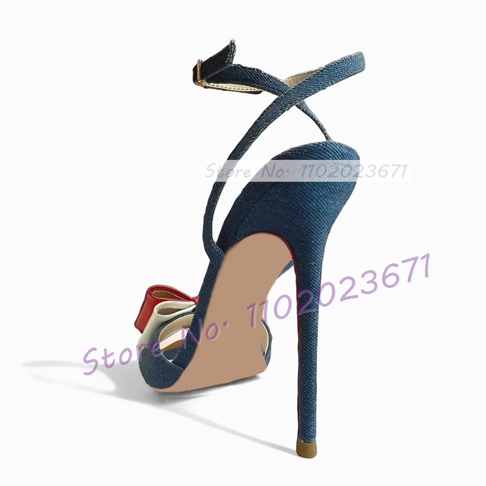 Gold Pointy Toe Denim Sandals  - Crossfit Outfit recension och pris