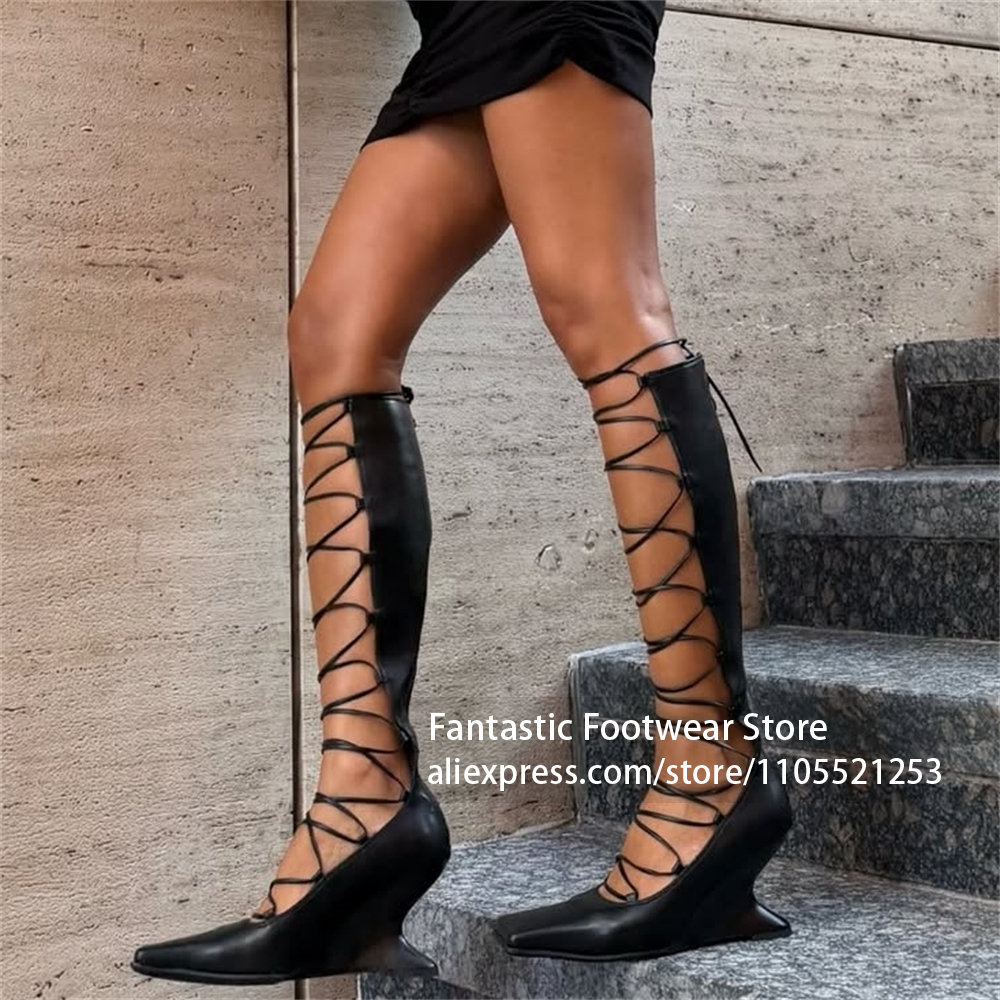 Square Toe Sculpted Wedge Heel - Crossfit Outfit recension och pris