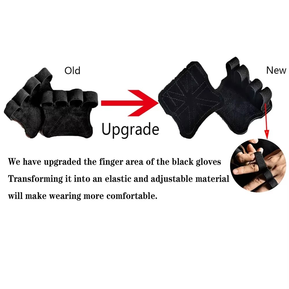 1 Pair Cowhide Bodybuilding Gy - Best Crossfit Gear recension och pris